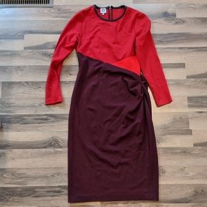 Long sleeve Anne Klein work dress 8